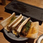 焼鳥 市松 - パテサンドはいつも三個(笑)