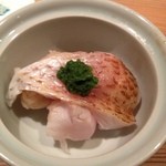 器楽亭 - ノドグロ蒸し寿司　絶品です。