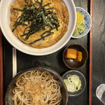 あだちや - 玉子丼　蕎麦温　780円