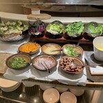 アクアベル - サラダコーナーも種類が豊富です。