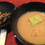 草喰 なかひがし - ７月【椀物】枝豆豆腐と新じゃがの白味噌仕立て