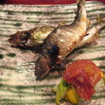 草喰 なかひがし - ７月【焼き物】鮎の炭火焼き・蓼酢で