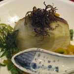 草喰 なかひがし - ７月【蒸し物】蒸し茄子・南瓜とインゲン