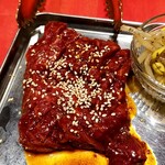 焼肉ここから - ハラミステーキ！