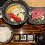 すき焼き 牛しゃぶ 松重 - 