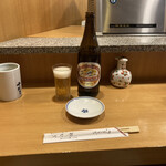 Sushiya Nagi - まずはビールで