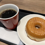 ミスタードーナツ - 料理写真:ブレンドコーヒー・ハニーディップ