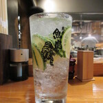 魚虎 - 生かぼすチューハイ 替え玉 400円