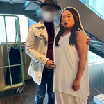 しゃぶしゃぶ・日本料理 木曽路 - 清純派女優の藤原采さんと❣️透明すぎて見えない⁉️(^-^)