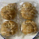 シャトレーゼ - 料理写真:ダブルシュークリーム=108円×4個購入