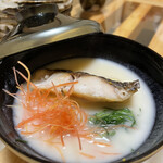 北浜鮨やまの - 粕汁✨黒ムツand おかひじき