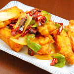 Stir-fried chicken wings with Sichuan-style mapo