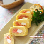 Mentaiko cheese egg roll