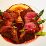 レストラン・セン - フランス産小鳩のロースト　じゃがいものクレープ添え