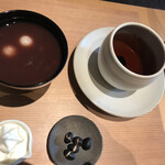 小田垣豆堂 - 煎り黒豆、黒豆茶、クリーム付き