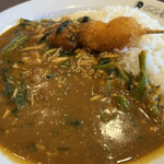 Koko Ichibanya - こちらはほうれん草カレーにうずらタマゴトッピング