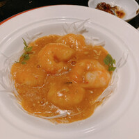 龍天門 - 海老の上海蟹味噌あんかけ