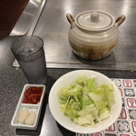 紅花別館 - サラダ、付け合わせ