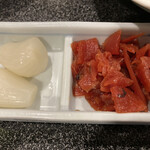 紅花別館 - らっきょう、福神漬け