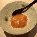 鮨 さかい - 香箱蟹の飯蒸し いくらのせ