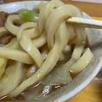 Yamanashi Koufu Udon Pin - 麺のアップ