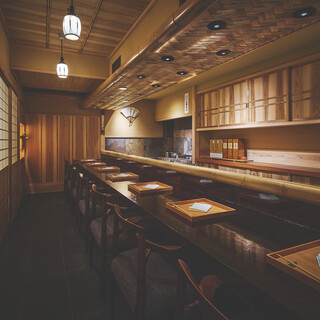 京都の料理屋さんを思わせる空間