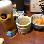 Kichijouji Baxadoya - 生ビールとお通し