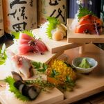 本日の特選鮮魚刺身