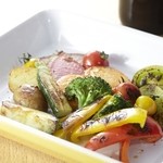 エッセンシャルクッキング - 焼き野菜のアンチョビソース