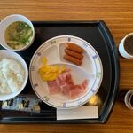 HOTEL AZ - 料理写真:1泊目の朝食＠ホテルAZ熊本芦北店（2021年12月某日）
