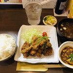 家庭料理居酒屋 よってって - ♪おろしポン酢唐揚げ定食¥500