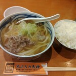 天ぷらの天神 - 肉うどん定食