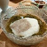 鮨なかもと - めかぶ酢の物とろろがけ