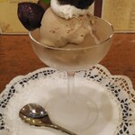 トマト - 渋皮栗のアイスクリーム