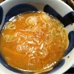三ツ矢堂製麺 中目黒店 - つけ麺のスープ