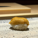 鮨 西崎 - 紫雲丹。香り高し♪