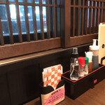元祖 豚丼屋 TONTON - 卓上　薬味等