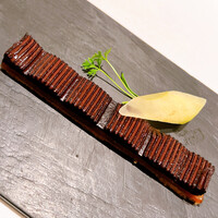 カンテサンス - 豚の血のタルトです。