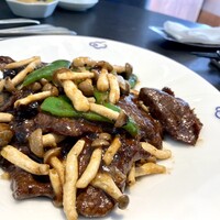 中国料理 翡翠宮 - 熊本県産あか牛の黒豆味噌炒め