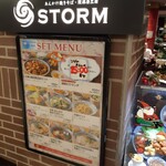 あんかけ焼そば 陳麻婆豆腐 STORM - 店外メニュー掲示