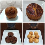 マカロンアラミーナ - 焼き型も可愛いキャラメルりんごのケーキ(マドレーヌ)220円、サブレ(塩チョコレート、レモン)各  450円、ガレット200円✨どれもバターたっぷり♡しっとりのもの、サクサクのもの、絶妙です。