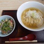 南部屋路ばた - 黒鯛かけ塩そばと黒鯛茶漬け