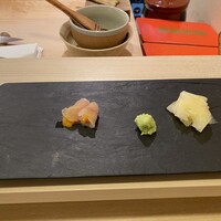 鮨 まつもと - 3.うにのヒラメ巻き