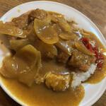 洋食 大かわ - 豪快なカツカレー