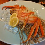 割烹せがわ - 蟹の刺し身　これはみんなで