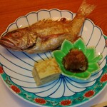 割烹せがわ - 焼き物は　のどぐろ・玉子焼き・大根おろし
