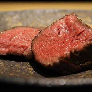 The chef's carefully selected Kuroge Wagyu beef is grilled over outstanding charcoal for an exquisite taste.