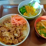 すき家 - 牛丼ランチセット