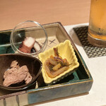 うなぎ 蟹 青海 - 前菜