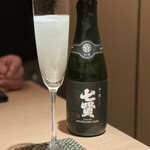 うなぎ 蟹 青海 - 七賢スパークリング日本酒